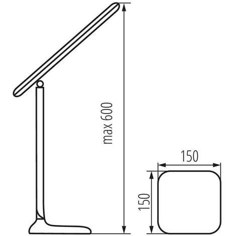 Lampada da scrivania 8W DOSAN II LED Kanlux Bianco