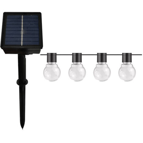 Ghirlanda di luci solari per esterni, 12 m, 100 LED, a energia solare