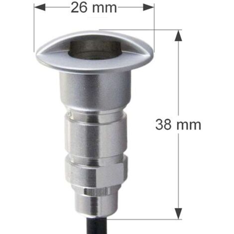 Mini spot LED integrato 0.3W 12V  Bianco caldo 2700K