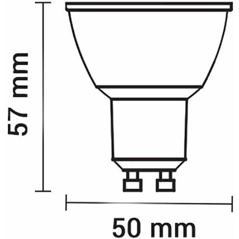 Faretto LED GU10 5W (eq. 40W) 110° 320lm Premium - Bianco Neutro 4500K