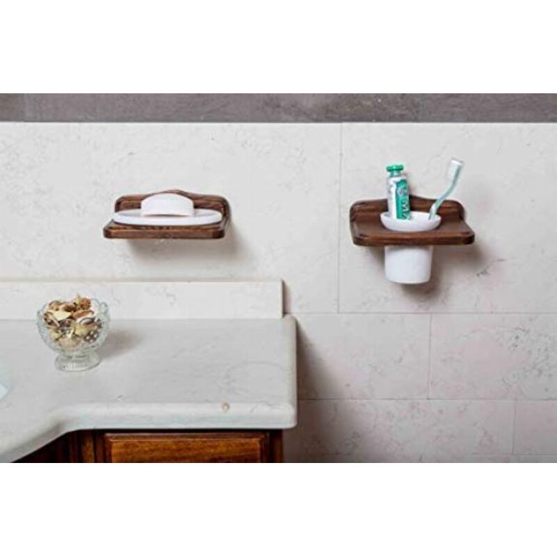 Wican Vassoio porta asciugamani in marmo per bagno, porta tovaglioli per tavolo da pranzo in polvere cestino in legno per asciugamani di carta usa e getta oro e bianco marmo
