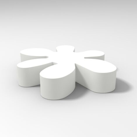 Espositore pedana espositrice da 100 cm in polietilene bianco lucido mod. Floris (1/3)