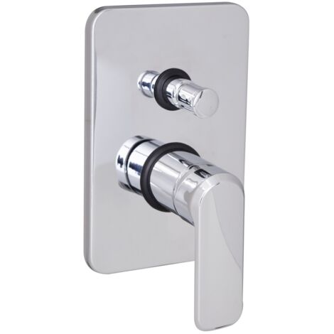 Miscelatore Bagno Doccia AQUARELAX CUBE - Incasso, 2 Vie, Cromo, Monoleva - Foto 6