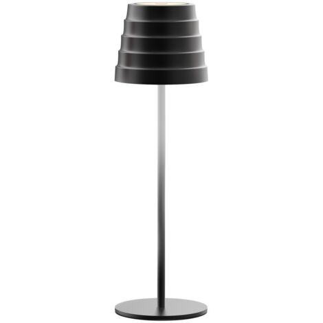 Lampada da tavolo led ricaricabile IP54 mod. Maya colore nero (1/4)