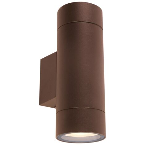 GRANADA2.2 CORTEN Faretto Proiettore da Esterno Doppia Emissione Design Moderno GU10 IP65