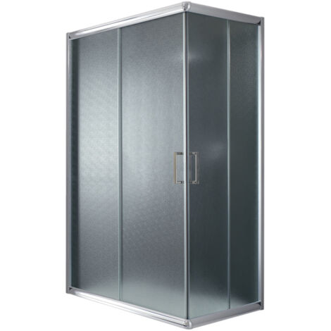 Box doccia scorrevole vetro stampato h 198 mod. Alabama 80x100 cm rettangolare