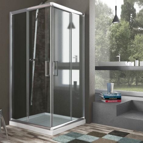 Box Doccia 70x90 AP. 70 CM H185 trasparente mod. Sintesi Duo 1 Anta