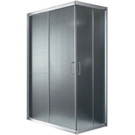 Box doccia scorrevole vetro stampato h 198 mod. Alabama 80x120 cm rettangolare