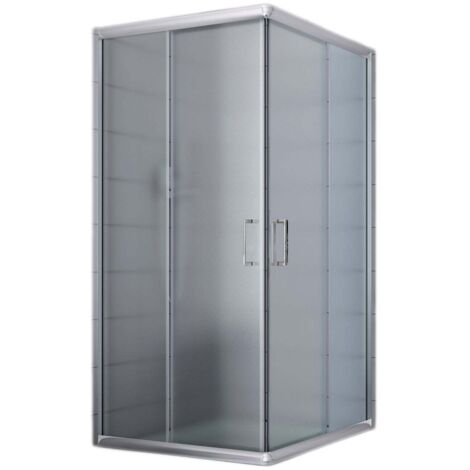 Box doccia scorrevole vetro stampato h 185 mod. Alabama 70x90 cm rettangolare