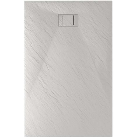 Piatto doccia bianco effetto pietra mod. Blend 70x120 cm rettangolare