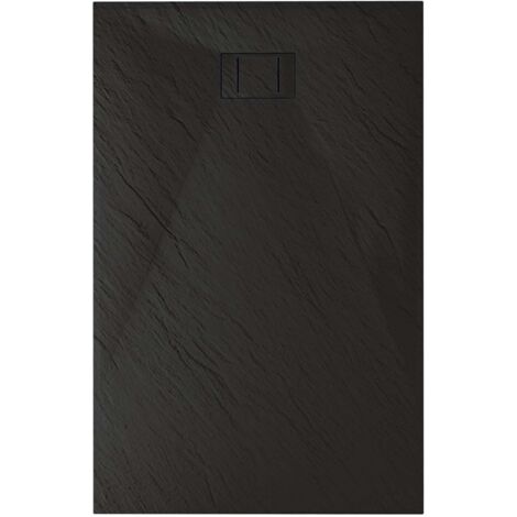 Piatto doccia antracite effetto pietra mod. Blend 80x120 cm rettangolare