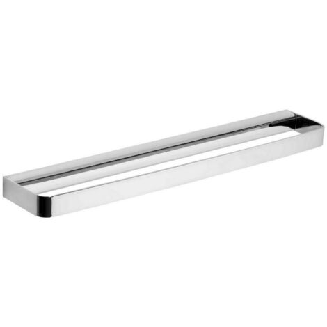 Metaform - Porta asciugamani 45 cm da parete Cromo in Acciaio cromato Mod. 25 Cromo