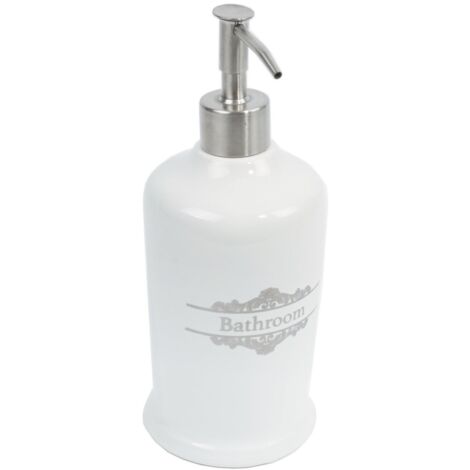 Metaform - Dispenser sapone da appoggio Bianco in Porcellana Mod. Vittoria
