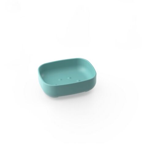 Metaform - Porta sapone da appoggio Turchese in Resine Termoplastiche Mod. Pod
