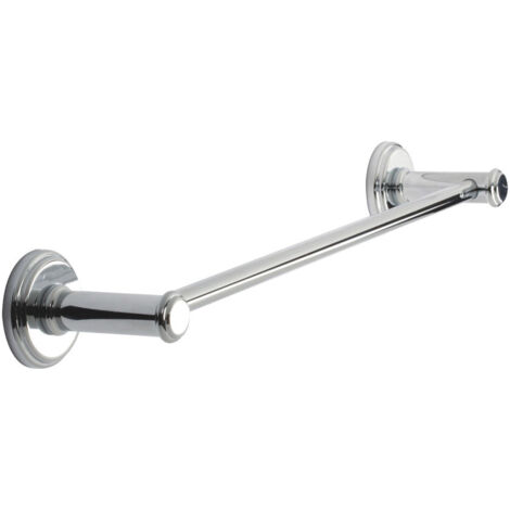 Metaform - Porta asciugamani 30cm da parete Cromo in Ottone cromato Mod. Impero