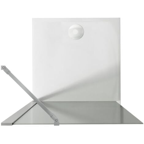 Parete doccia vetro trasparente con trattamento anticalcare h 190 mod. Walk In Flip 17 cm