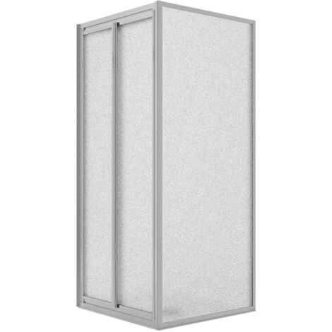 Box doccia angolare saloon 2 ante battente vetro stampato h 185 mod. Clint 70x90 cm ap. 90