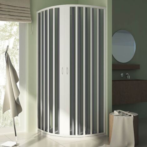 Box Doccia PVC Apertura Totale a Soffietto H185