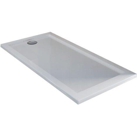 Piatto doccia in acrilico bordato bianco lucido mod. Flower 70x170x4 cm rettangolare