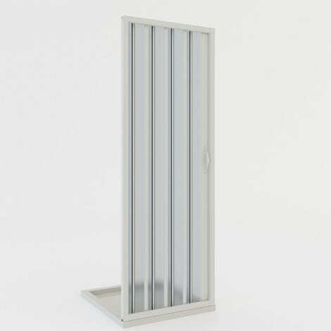 Box Doccia In PVC Per Nicchia Con Apertura A Soffietto - Larghezza 90 Cm, Altezza 170 Cm, Bianco, Montaggio Reversibile - Foto 6