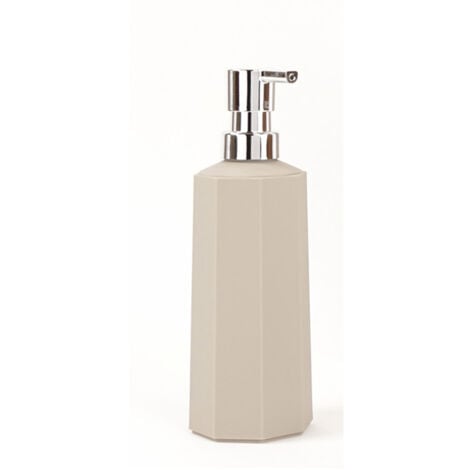 Dispenser sapone liquido da bagno in plastica Tortora mod. Pop