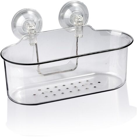 Set Di 2 Cestini Angolari Per Doccia Con Ventosa, Mensola Per Doccia Da Bagno Cestello Porta Shampoo A Parete Supporto In Plastica Per Cucina E Bagno 90844023