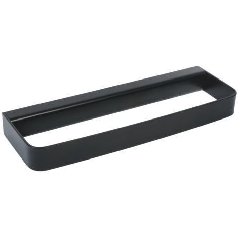 BEBUSINGOTO Portasciugamani Da Bagno Nero, Barra Portasciugamani A Forma Di U Per Parete Anello Adesivo Nessuna Foratura Richiesta 40 Cm 87068240