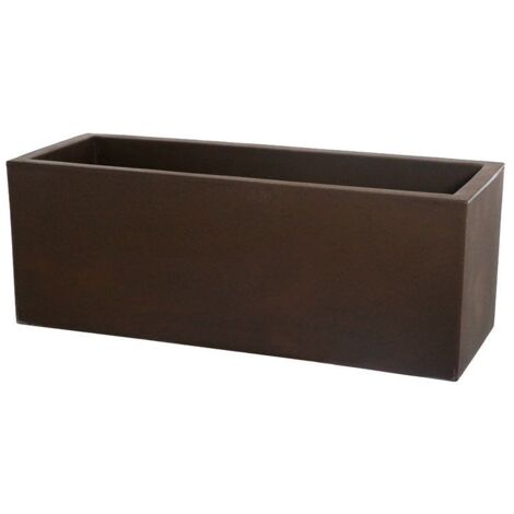 Fioriera rettangolare bronzo 60x24,5 cm h 24,5 mod. Schio cassa (1/8)