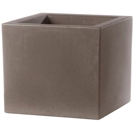 Vaso Schio Cubo  25 cm - Cappuccino