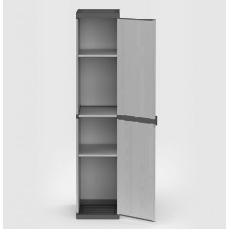 Armadio armadietto mobile alto 3 ripiani box pvc esterno interno impermeabile