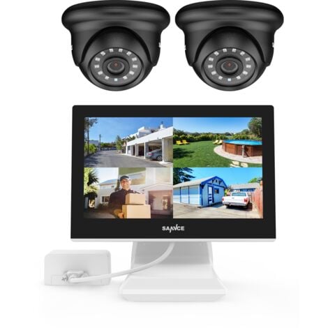 outdoor wireless security camera system with monitor