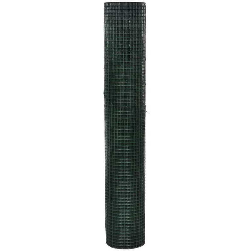 VOUNOT Malla de Alambre Hexagonal 13mm, Enrejado Tripe Trosion Gallinero,  Rollo 1x25m, Revestimiento de PVC, Gris