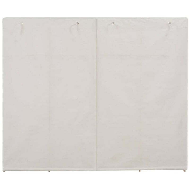 Armario de tela blanco 173x40x170 cm, Armarios
