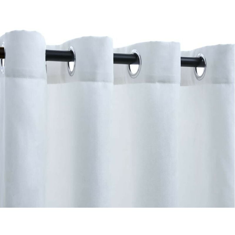 Cortinas opacas con ganchos 2 piezas gris topo 140x245 cm vidaXL, Cortinas,  Los mejores precios