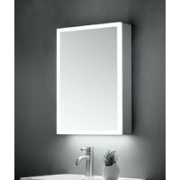 Keenware KBM-102 LED Bathroom Mirror Cabinet With Shaver Socket; 700x500mm