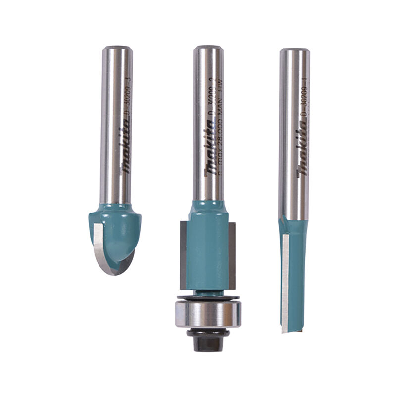 MAKITA D-30209 ESTUCHE DE FRESAS RECTAS UN FILO 3PCS