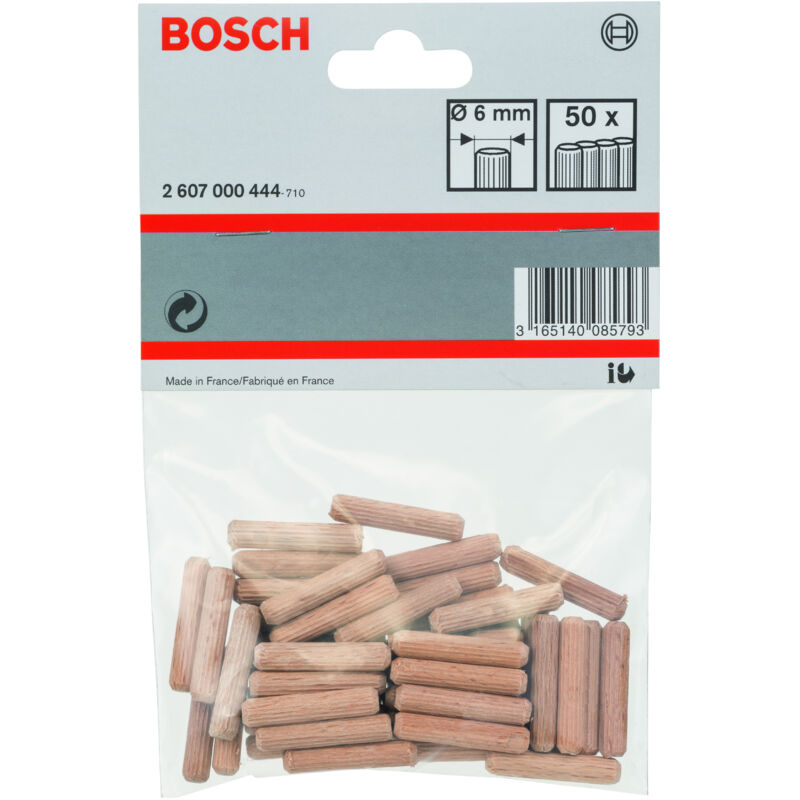 Bosch 2 607 000 447 - Pack De 120 Tacos De Madera De Haya De 10x40 Mm