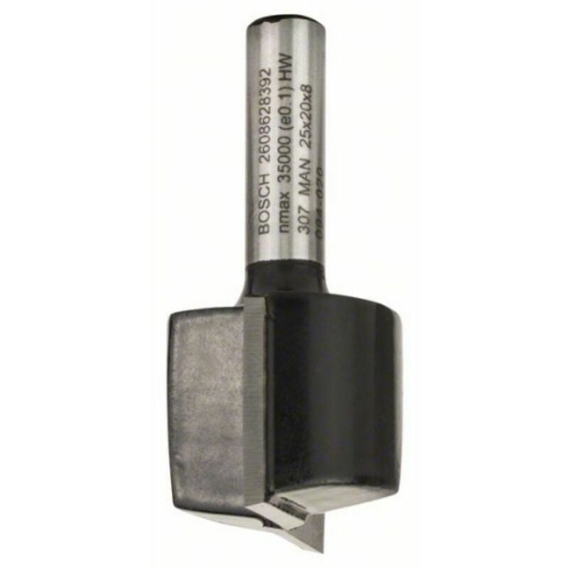 Fresa recta, 8 mm, D1 25 mm, L 19,6 mm, G 51 mm