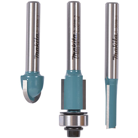 MAKITA D-30209 ESTUCHE DE FRESAS RECTAS UN FILO 3PCS