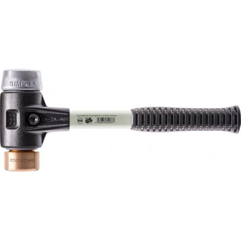 HALDER 3749.040 MAZA DE COBRE + METAL BLANDO SIMPLEX Ø 40 MM