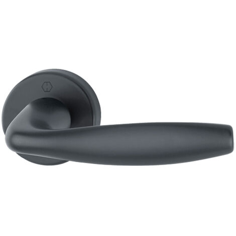 MANILLA ROSETA F-9 INOX NEW-YORK HOPPE ACABADOS NEGRO