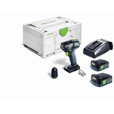 Taladro atornillador a batería TXS 12 2.5- Plus - FESTOOL - con 2 baterías 12V 2.5Ah - cargador - systainer - 576873