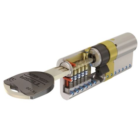 TESA BOMBILLO ALTA SEG TK100 30X30 LATON MED.CILINDRO 30X50 ACABADOS LATON