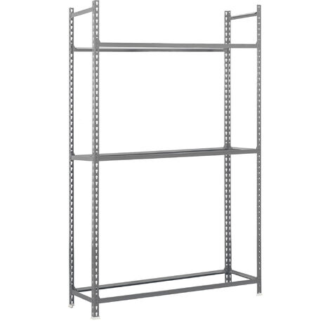 Estantería SIMONRACK Autoclick ruedas plus 3/400 gris