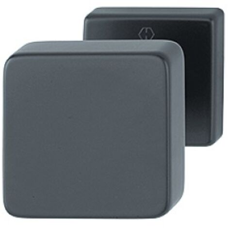 POMO FIJO PUERTA CUADRADO M:43H/843 F-9 ACABADOS NEGRO