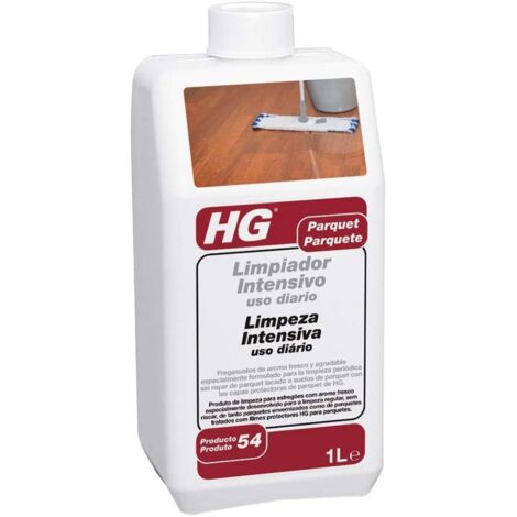 HG – Limpiador para parquet 1L – Limpieza intensiva de cal y grasa – Compatible con cerámica y piedra natural – Envase de alta densidad (1/5)