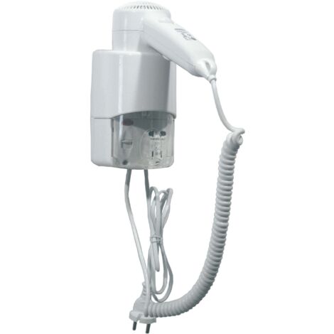 MEDICLINICS SC0030 Secador de Pelo Blanco con Enchufe - ref: SC0030