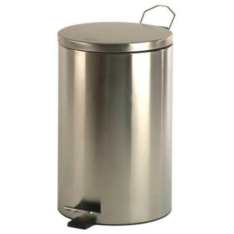 MEDICLINICS PP1312C Cubo Pedal Redondo 12L Inox Brillo - ref: PP1312C