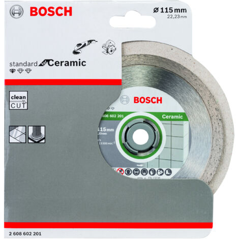 Disco tronzador diamante Standard Ceramic 115x2223x16x7 BOSCH 2608602201