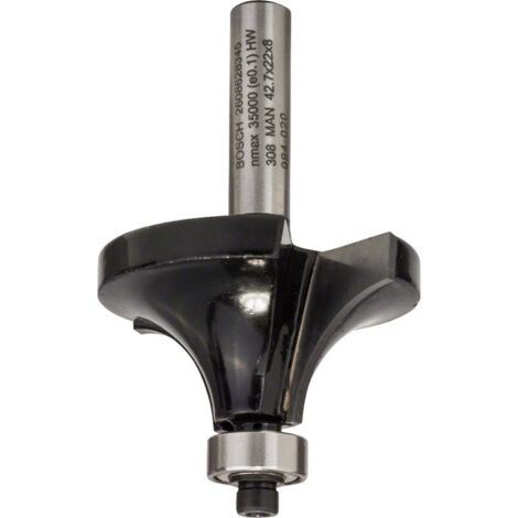 Fresa para redondear 8 mm R1 15 mm L 22 mm G 66 mm BOSCH 2608628345 (1/3)